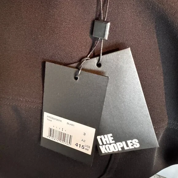 The Kooples - Marta belted velvet trim dress - Picture 7 of 11